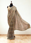 Mink grey designer saree