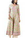  Pista Green Hand Block Print Kurta
