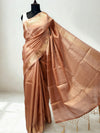 Rose Gold Tissue Saree