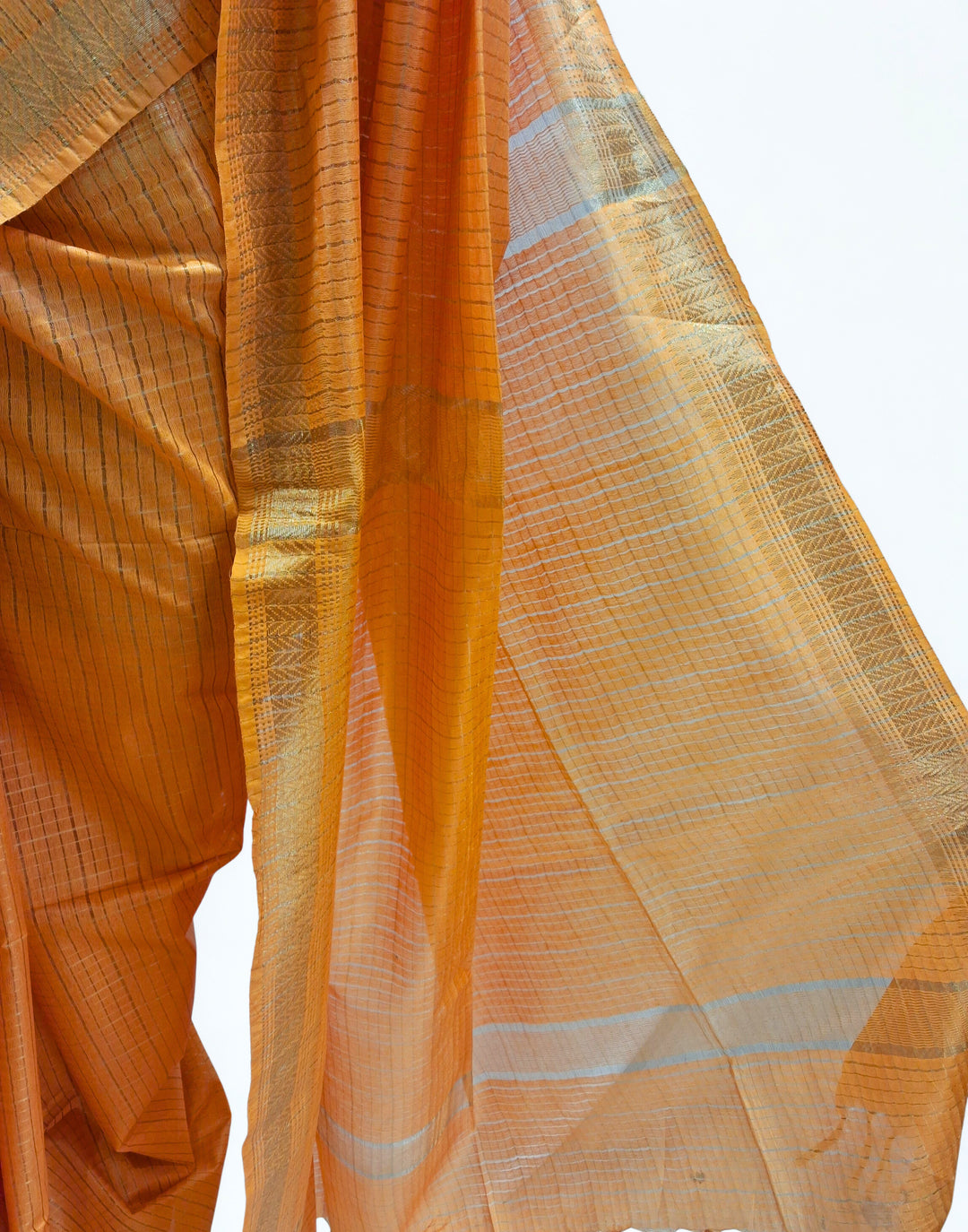 Marigold semi tussar saree